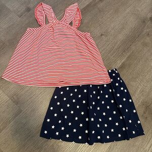 Carters Americana skort outfit